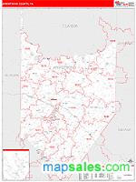 Armstrong County, PA Wall Map Zip Code