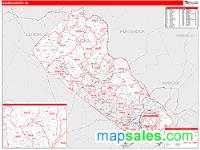 Bucks County, PA Wall Map Zip Code