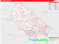 Montgomery County, PA Wall Map Zip Code