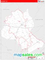 Lee County, SC Wall Map Zip Code