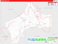 Chester County, TN Wall Map Zip Code