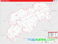 Grainger County, TN Wall Map Zip Code