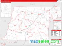 Obion County, TN Wall Map Zip Code