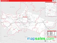 Putnam County, TN Wall Map