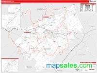 Roane County, TN Wall Map Zip Code