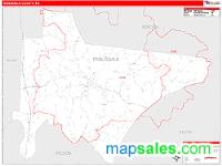 Trousdale County, TN Wall Map Zip Code