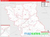 Anderson County, TX Wall Map Zip Code