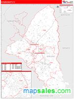 Brazos County, TX Wall Map Zip Code