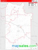 Clay County, TX Wall Map Zip Code