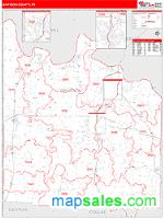 Grayson County, TX Wall Map