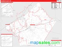 Guadalupe County, TX Wall Map Zip Code