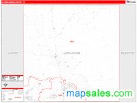 Hutchinson County, TX Wall Map