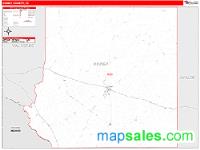 Kinney County, TX Wall Map Zip Code