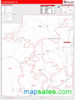 Palo Pinto County, TX Wall Map Zip Code