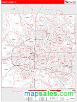 Tarrant County, TX Wall Map