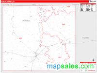 Uvalde County, TX Wall Map Zip Code