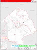 Victoria County, TX Wall Map Zip Code