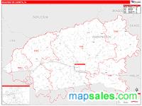 Washington County, TX Wall Map Zip Code