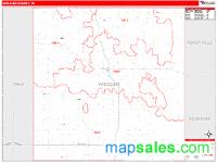 Wheeler County, TX Wall Map Zip Code