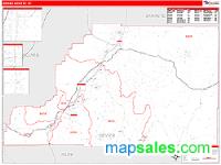 Sevier County, UT Wall Map