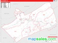 Giles County, VA Wall Map