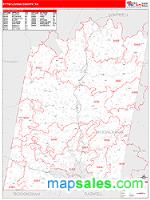 Pittsylvania County, VA Wall Map