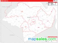 Surry County, VA Wall Map