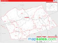 Wythe County, VA Wall Map Zip Code