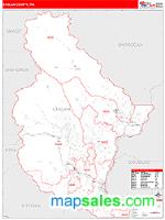 Chelan County, WA Wall Map