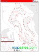 Island County, WA Wall Map