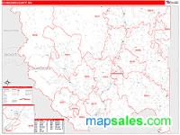 Okanogan County, WA Wall Map Zip Code