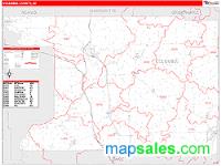 Columbia County, WI Wall Map