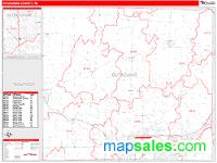 Outagamie County, WI Wall Map Zip Code