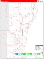 Ozaukee County, WI Wall Map