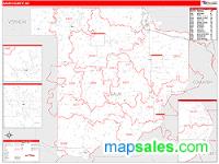 Sauk County, WI Wall Map