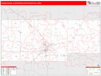 Cedar Rapids Metro Area Wall Map