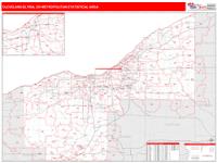 Cleveland-Elyria Metro Area Wall Map