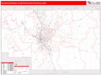 Colorado Springs Metro Area Wall Map