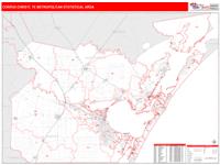 Corpus Christi Metro Area Wall Map