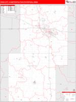 Iowa City Metro Area Wall Map