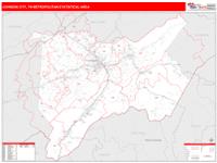 Johnson City Metro Area Wall Map