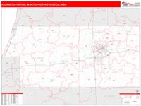 Kalamazoo-Portage Metro Area Wall Map