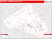 Killeen-Temple Metro Area Wall Map