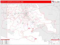 Lafayette Metro Area Wall Map