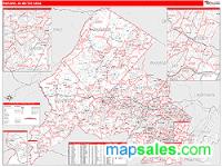 Newark Metro Area Wall Map