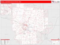 Peoria Metro Area Wall Map