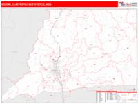 Redding Metro Area Wall Map