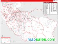 Tacoma Metro Area Wall Map