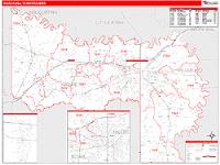 Texarkana Metro Area Wall Map