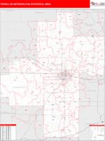 Topeka Metro Area Wall Map